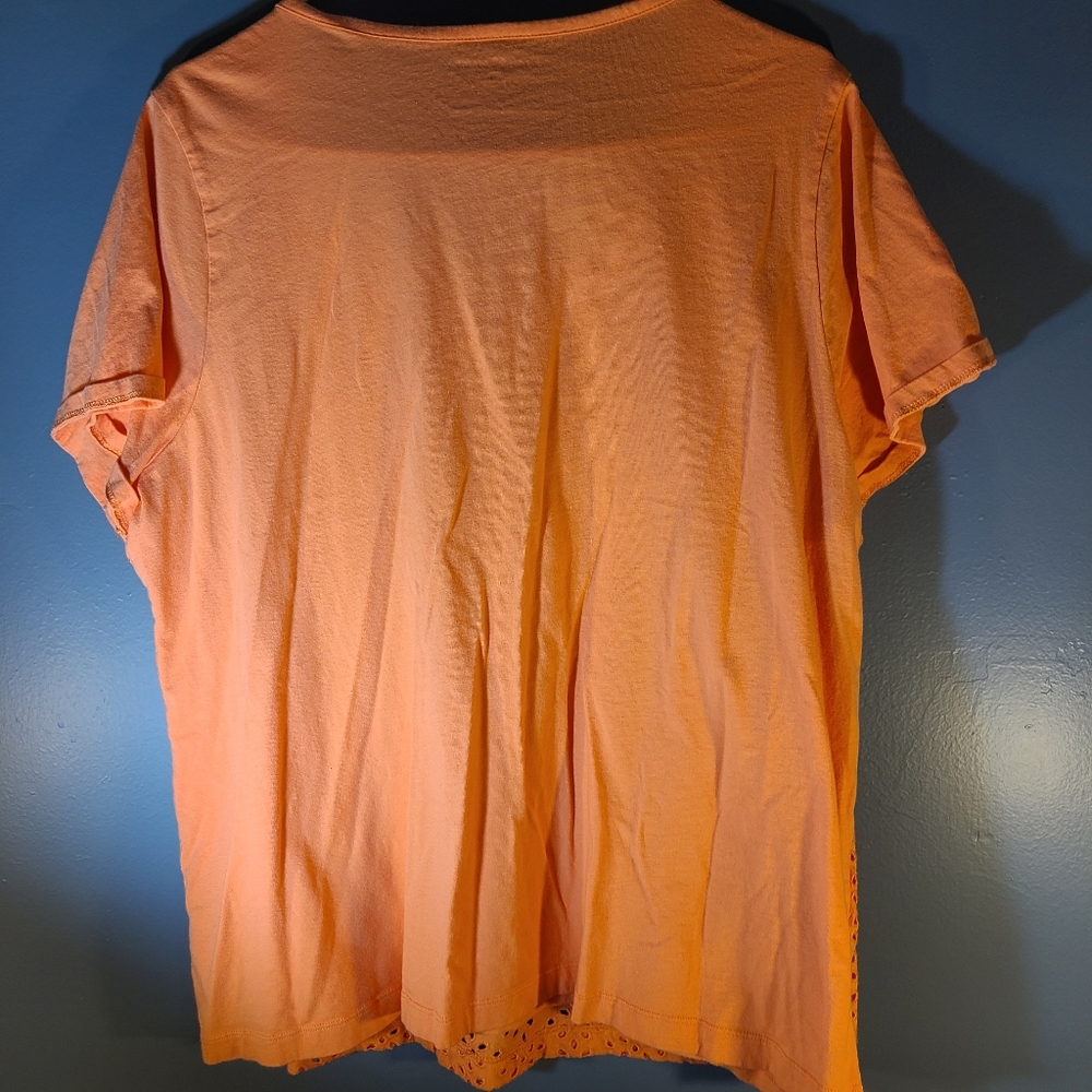 Croft and Barrow eyelet blouse size 2x - Picture 5 of 5